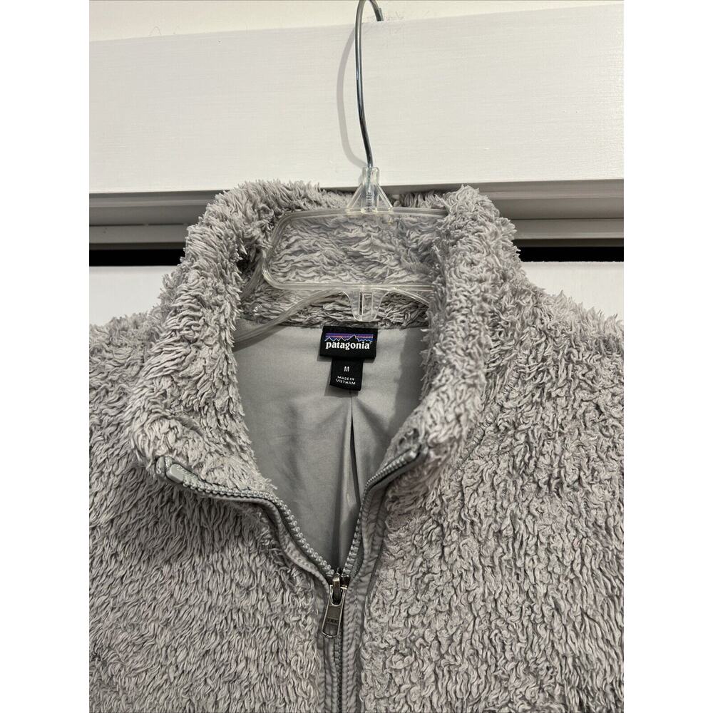 Patagonia Los Gatos Jacket Women's M Deep Pile Fleece LIGHT GRAY 25211 Full Zip - Picture 2 of 8